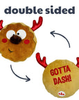 gotta dash reindeer cookie (double sided)