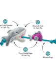SHARK BAIT DOG TOY