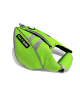 Green SaltyDOG dog life jacket with handle and reflective trim