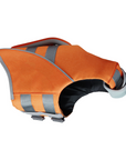 Orange SaltyDOG dog life jacket with handle and reflective trim