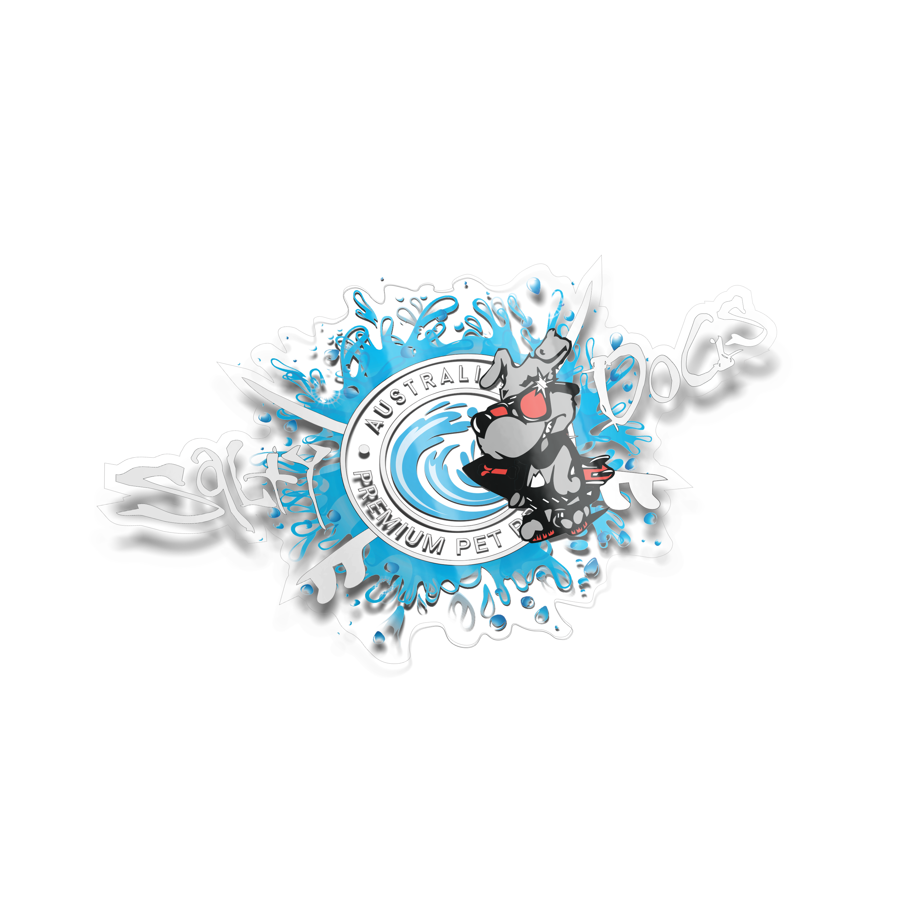 Surf Dog Clear Sticker