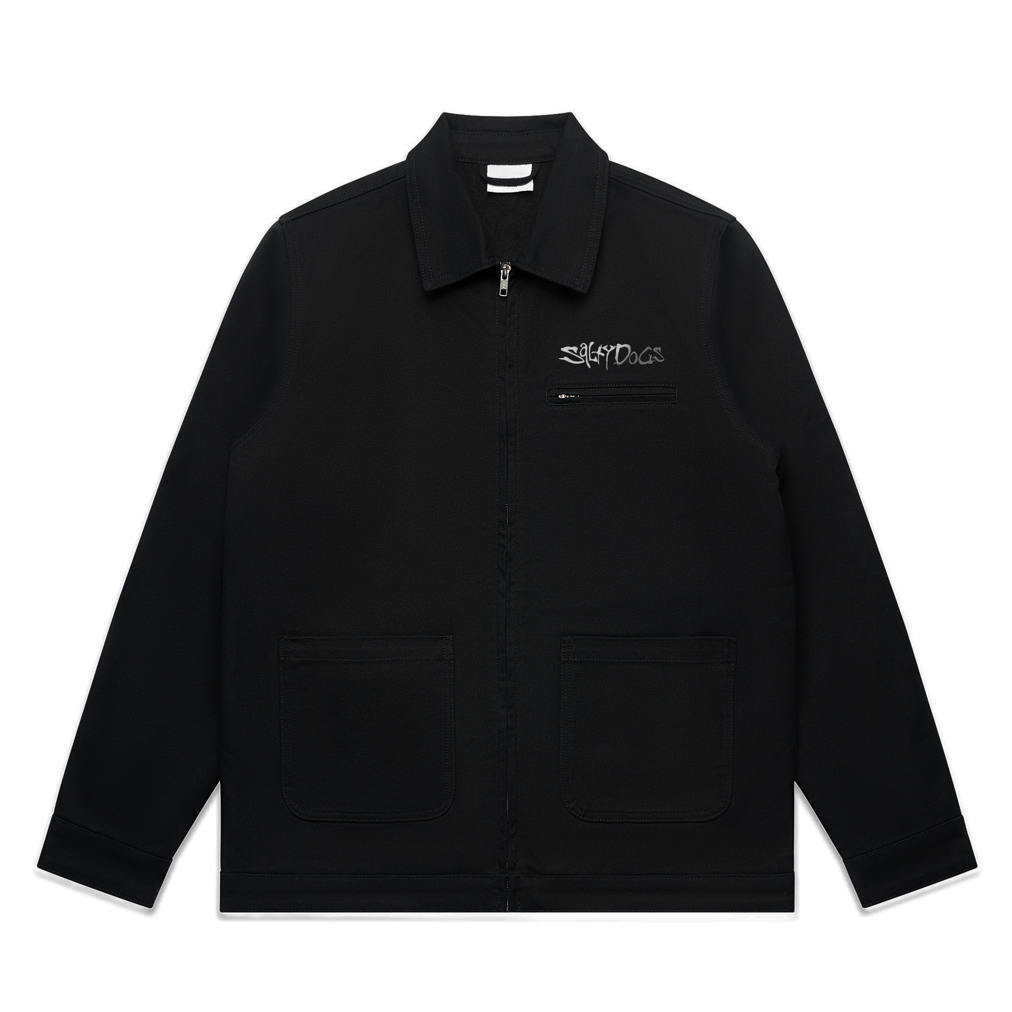 MENS CANVAS HEAVY JACKET - BLACK