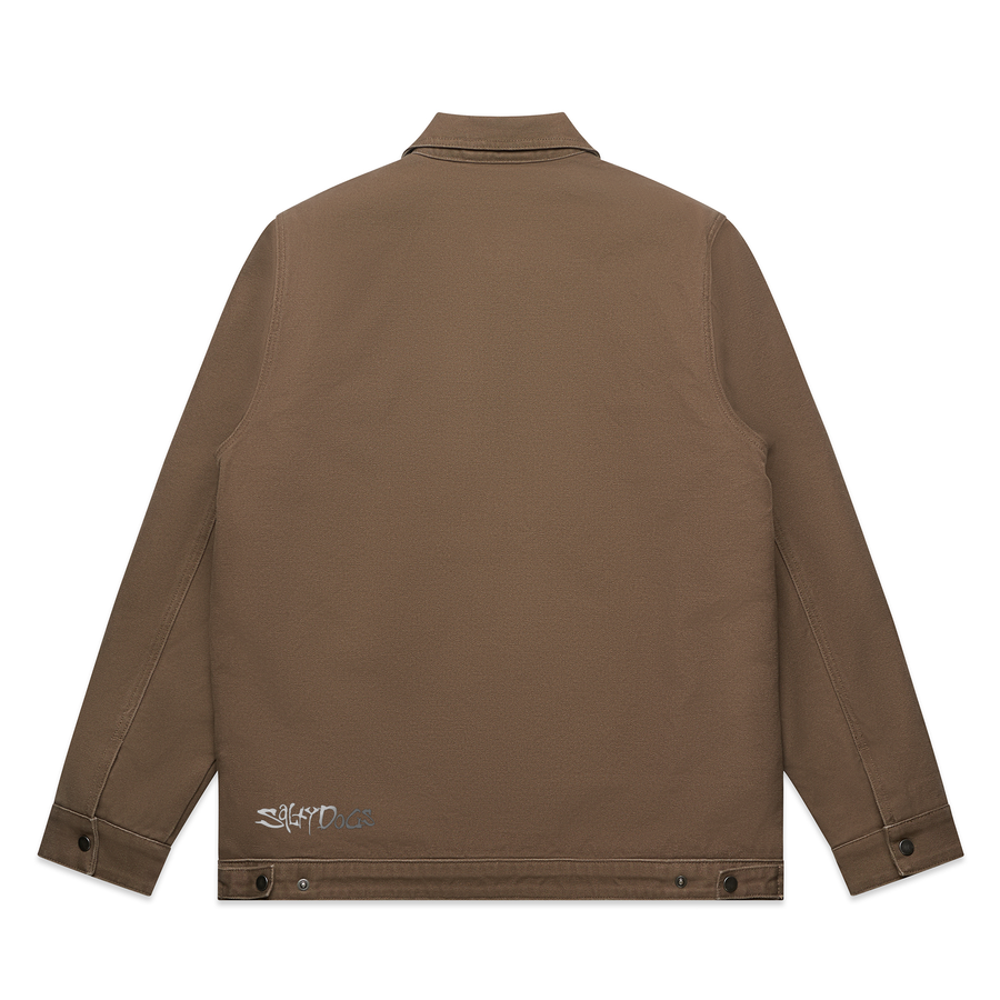 MENS CANVAS HEAVY JACKET - WALNUT