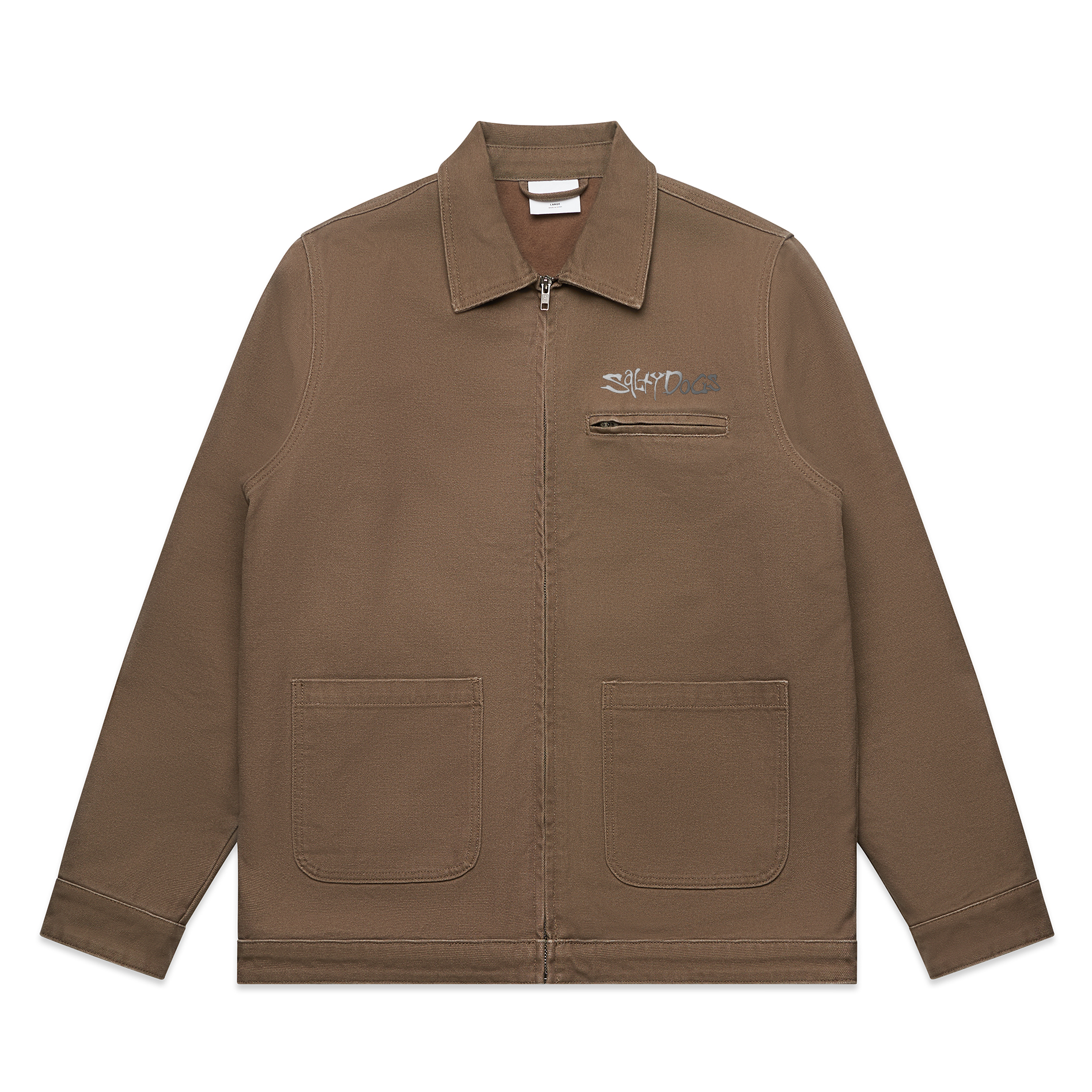 MENS CANVAS HEAVY JACKET - WALNUT