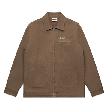 MENS CANVAS HEAVY JACKET - WALNUT