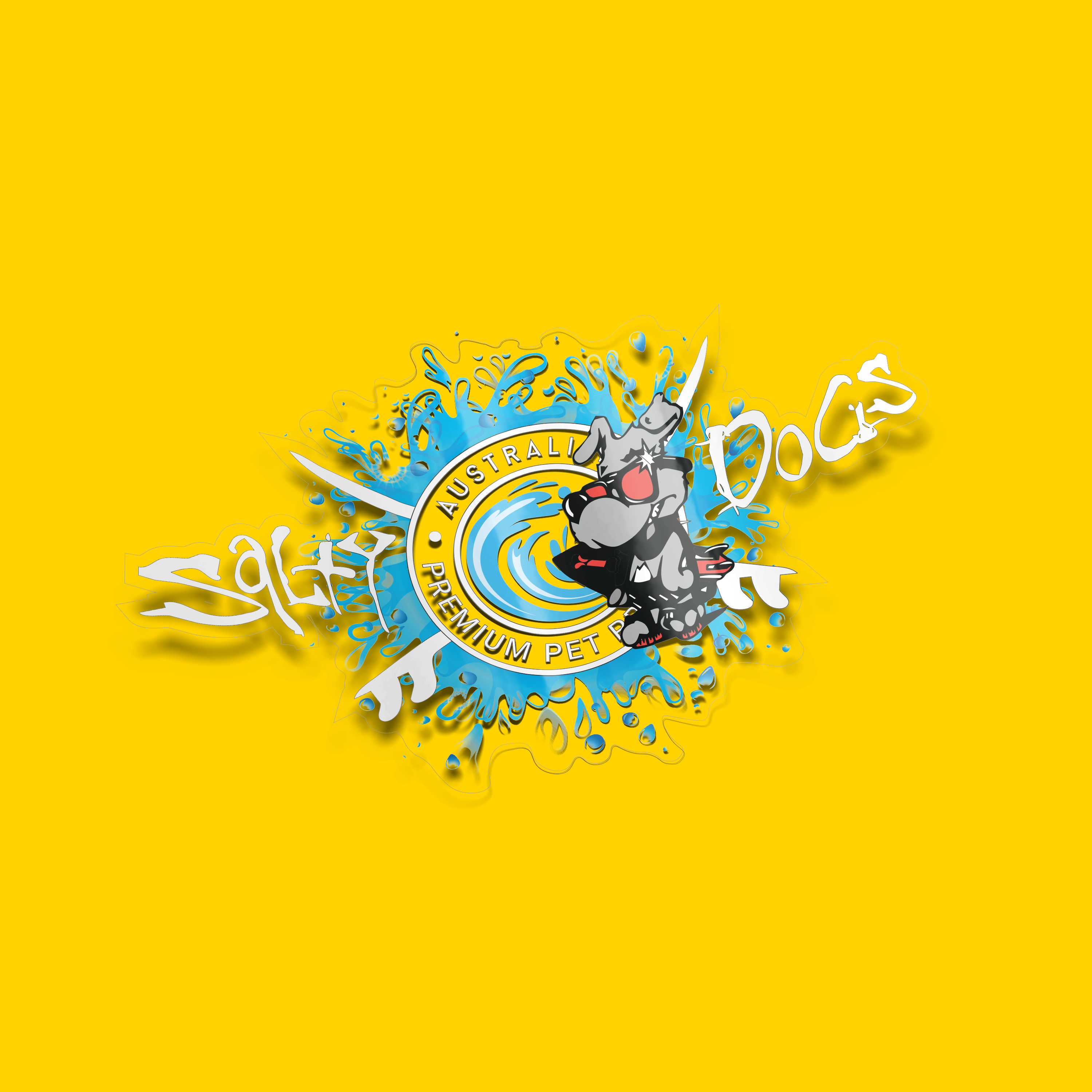 Surf Dog Clear Sticker