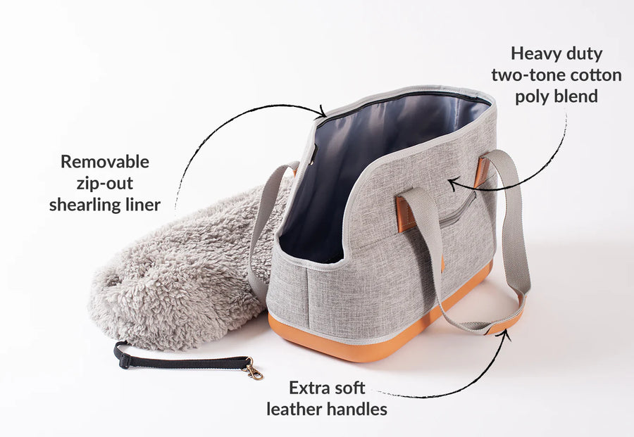 Deluxe Dog Carrier - Grey