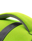 Green SaltyDOG dog life jacket with handle and reflective trim