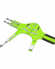 Green SaltyDOG dog life jacket with handle and reflective trim