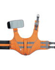 Orange SaltyDOG dog life jacket with handle and reflective trim